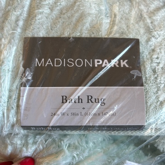 Madison Park Tufted Pearl Channel Absorbant Quick Dry -Washable Bath Mat Seafoam - Picture 5 of 7